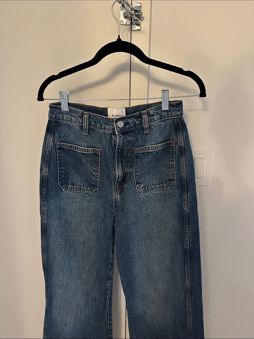 Reformation Alyssa High-Rise Women's Jeans in Dark Blue